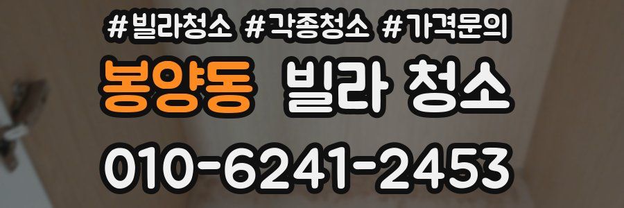 봉양동 빌라 청소