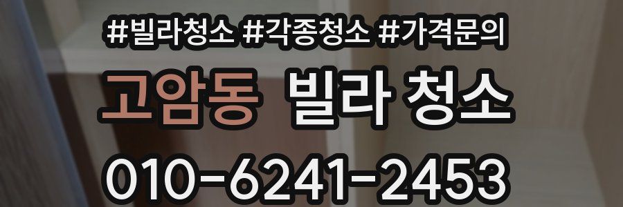 고암동 빌라 청소