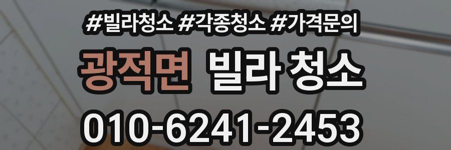 광적면 빌라 청소