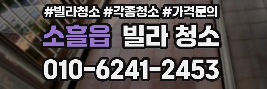 소흘읍 빌라 청소