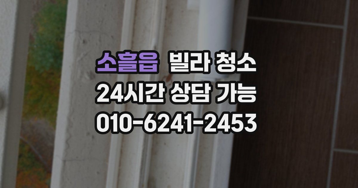 소흘읍 빌라 청소