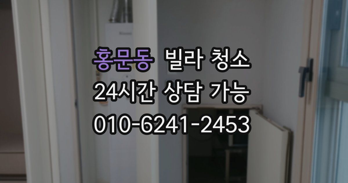 홍문동 빌라 청소