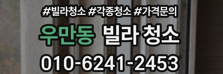 우만동 빌라 청소