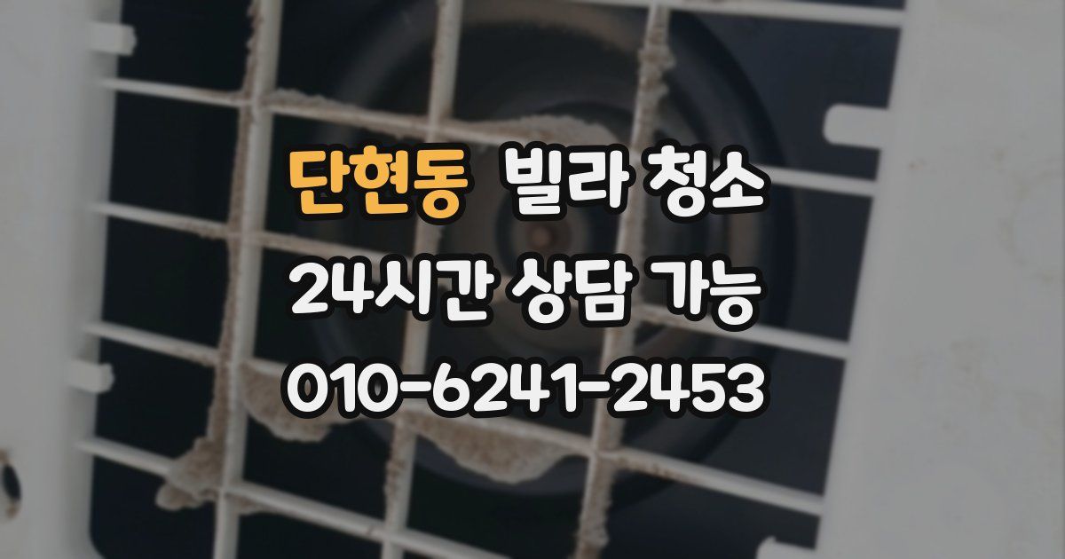 단현동 빌라 청소