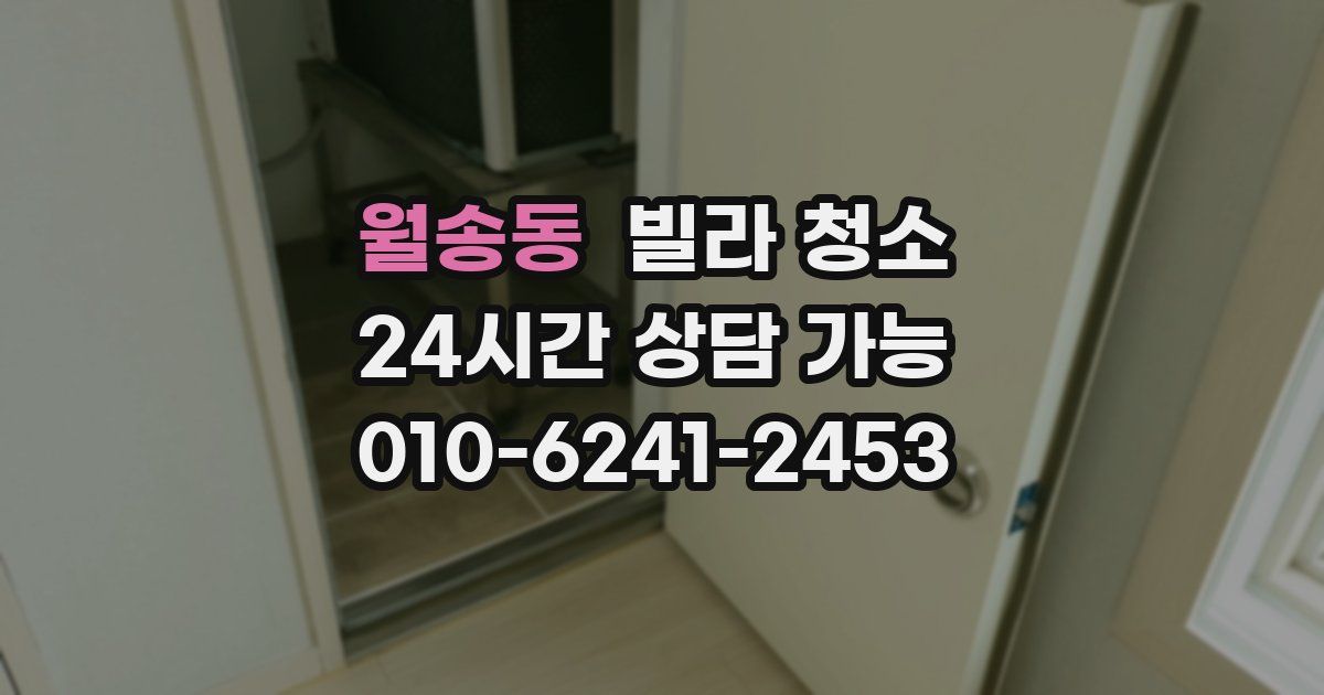 월송동 빌라 청소