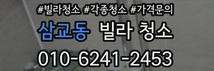 삼교동 빌라 청소