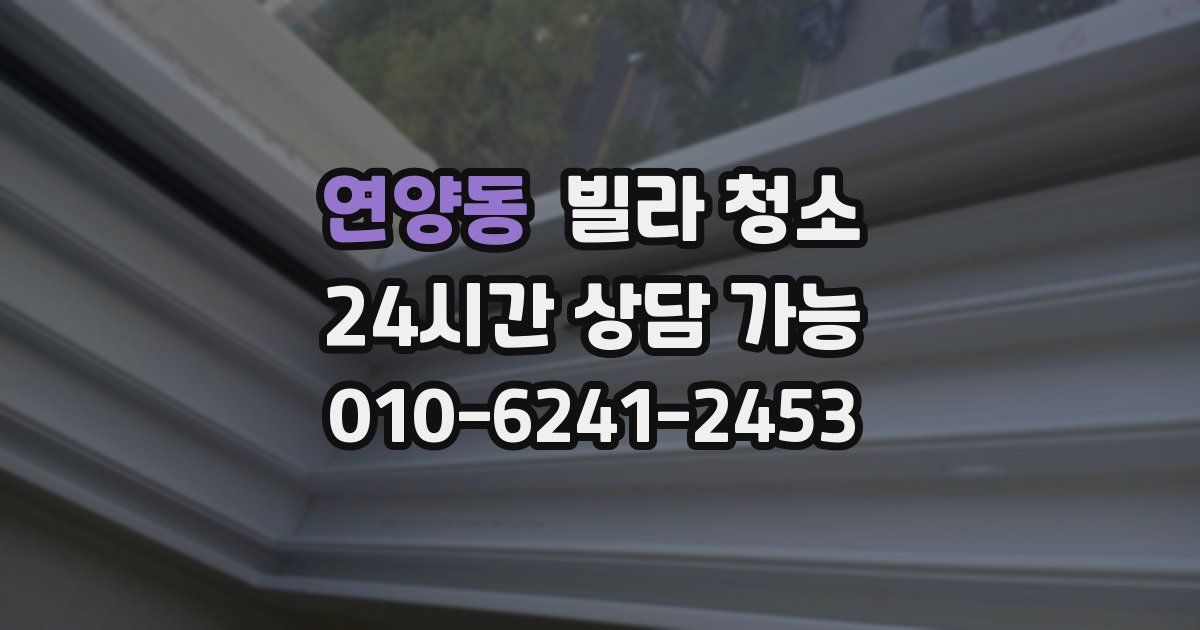 연양동 빌라 청소