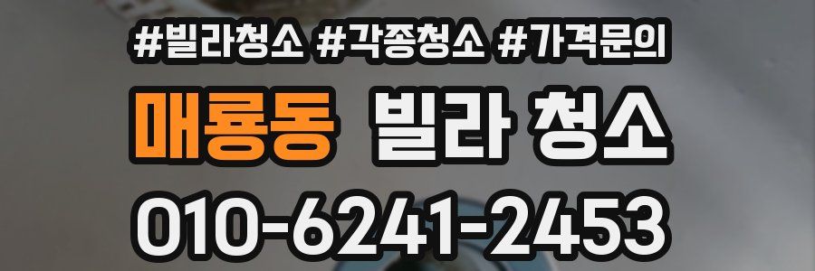 매룡동 빌라 청소