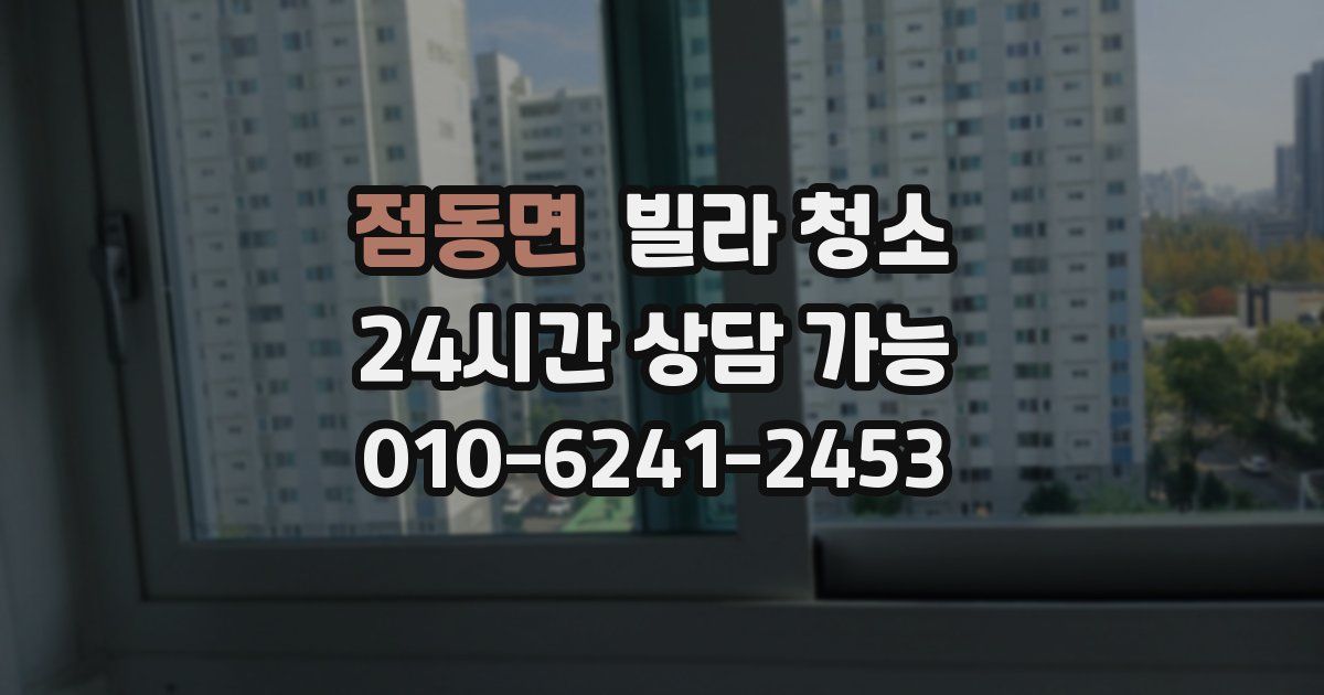 점동면 빌라 청소