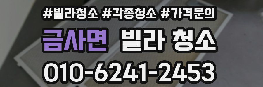 금사면 빌라 청소