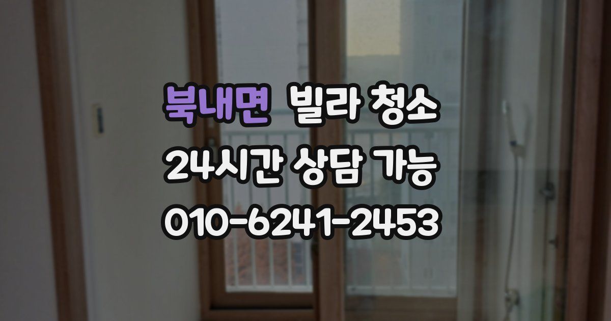 북내면 빌라 청소