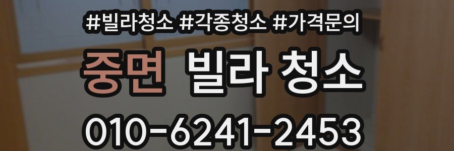 중면 빌라 청소