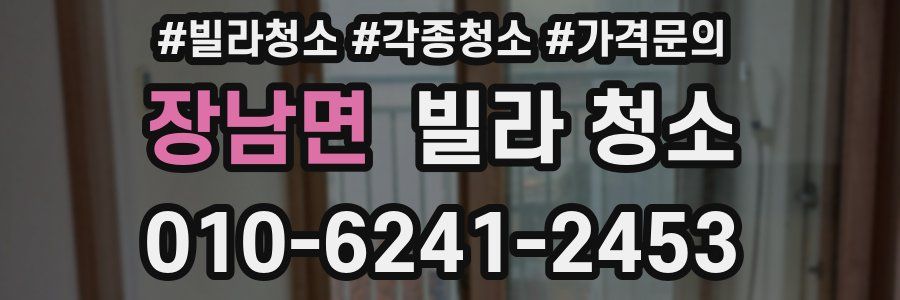 장남면 빌라 청소