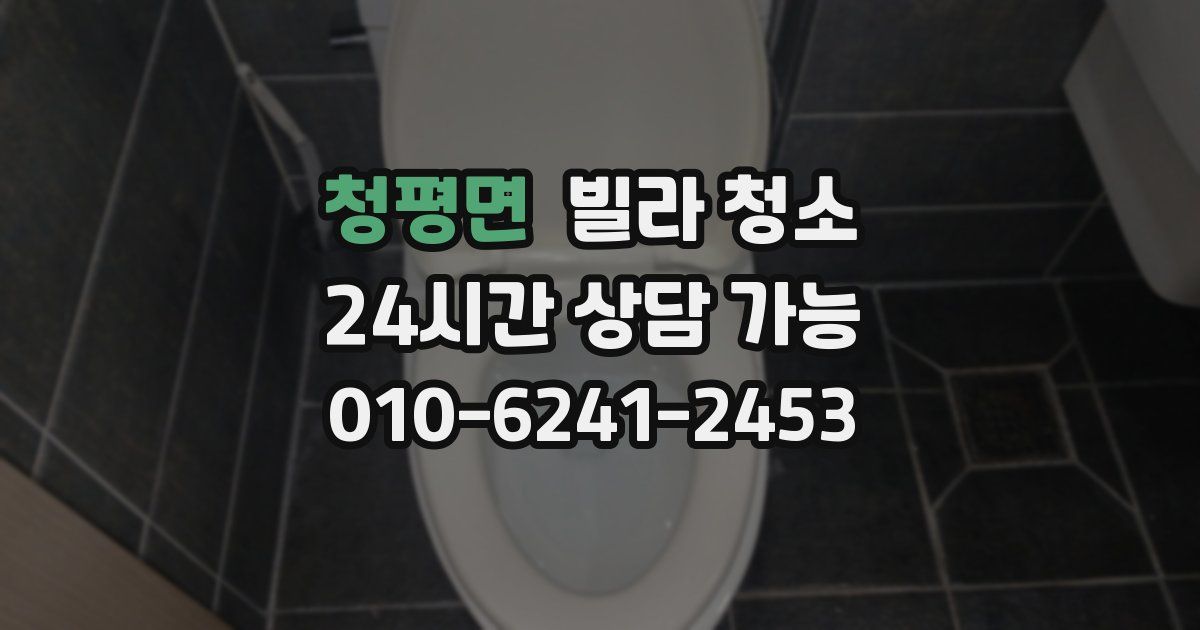 청평면 빌라 청소