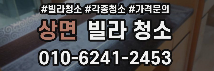 상면 빌라 청소