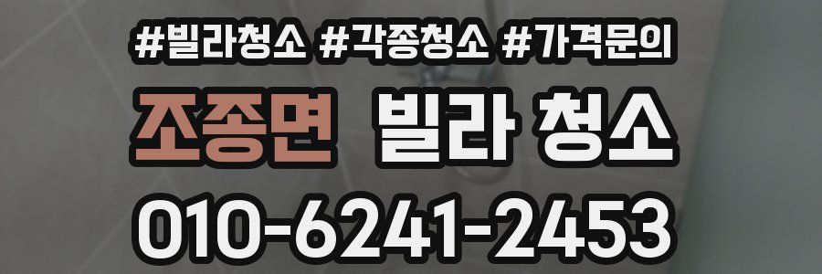 조종면 빌라 청소