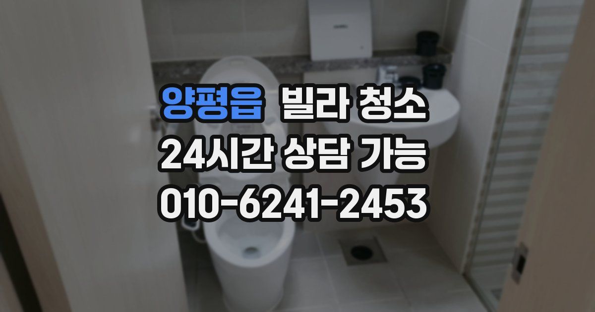 양평읍 빌라 청소