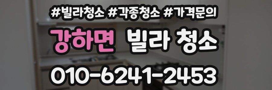 강하면 빌라 청소