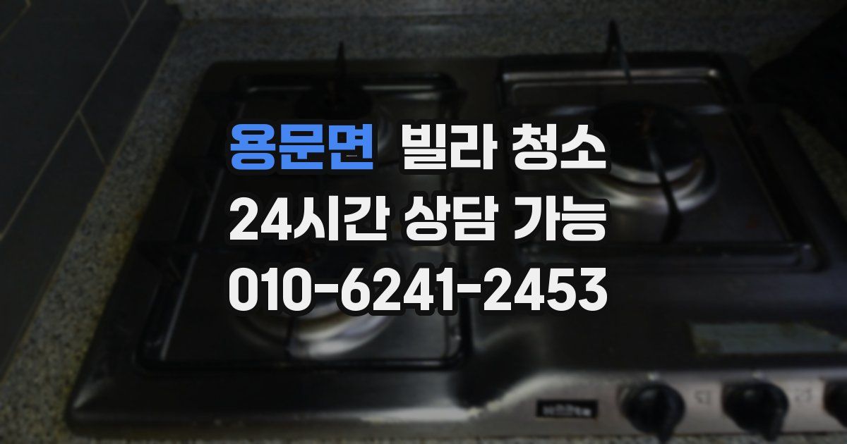 용문면 빌라 청소