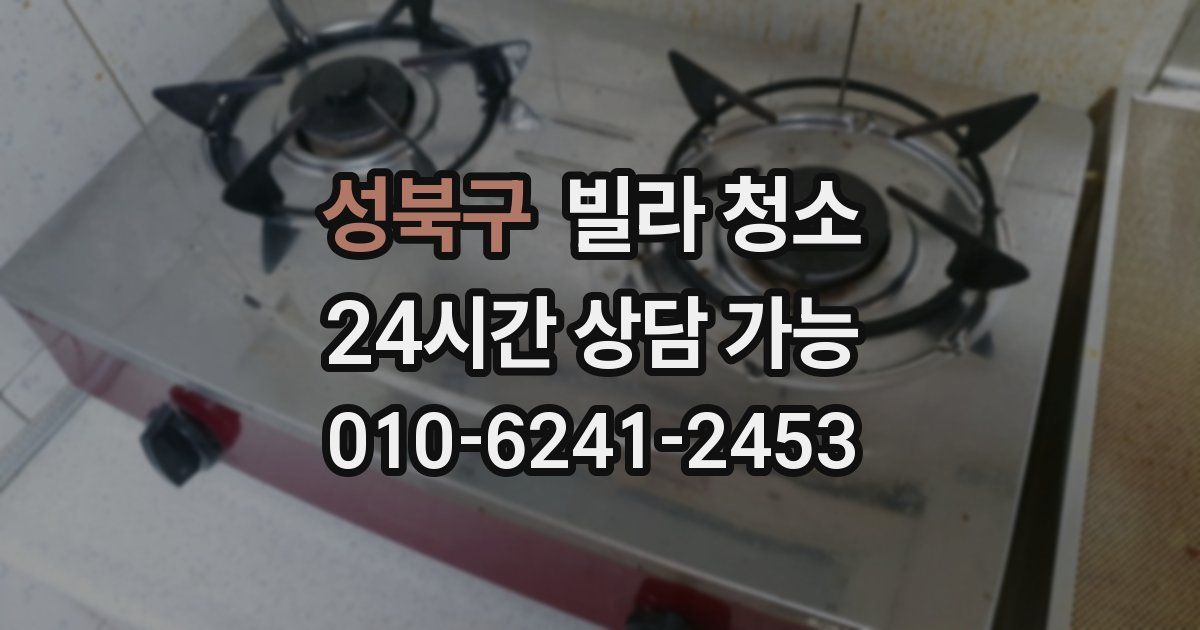 성북구 빌라 청소