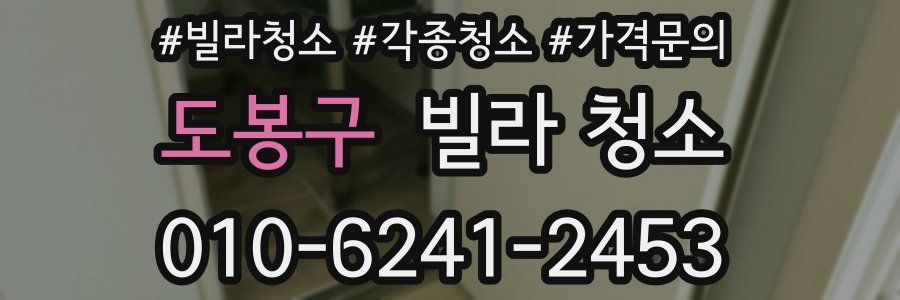 도봉구 빌라 청소