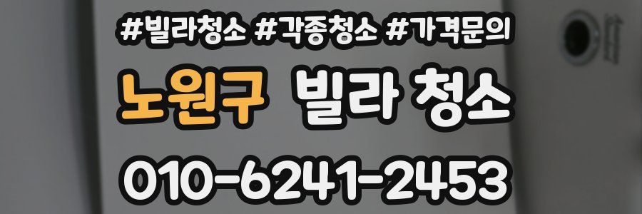 노원구 빌라 청소