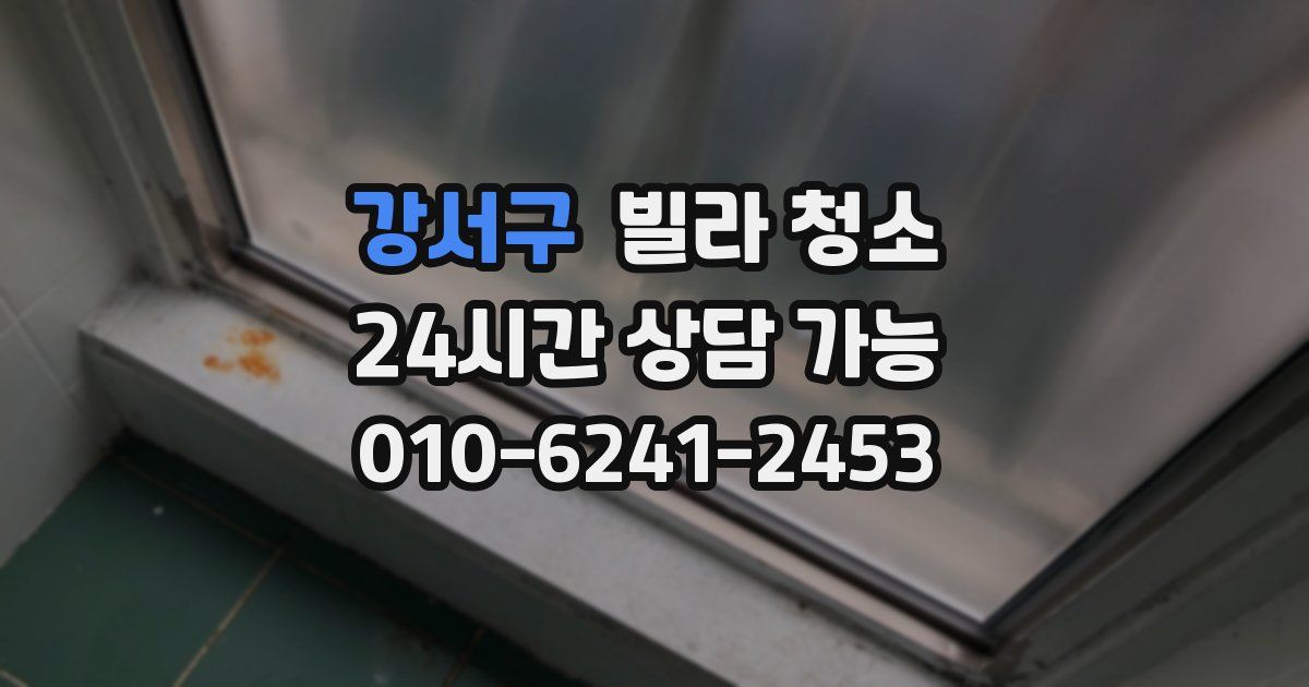 강서구 빌라 청소