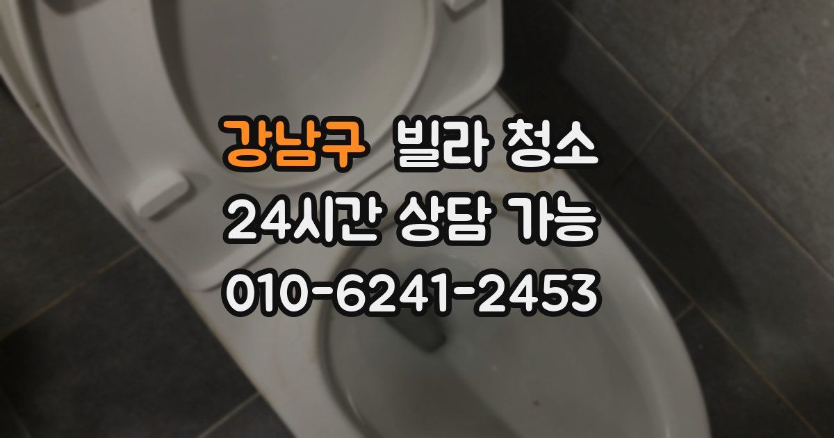 강남구 빌라 청소