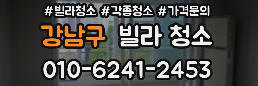 강남구 빌라 청소