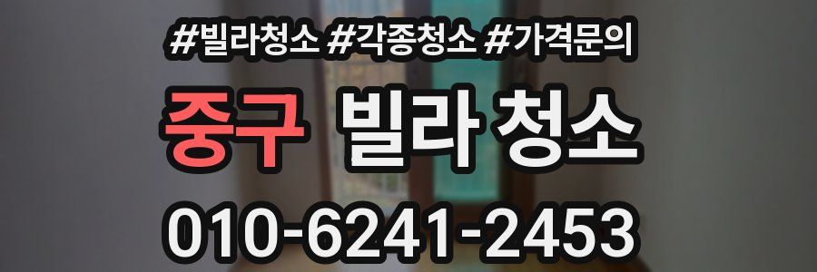 중구 빌라 청소