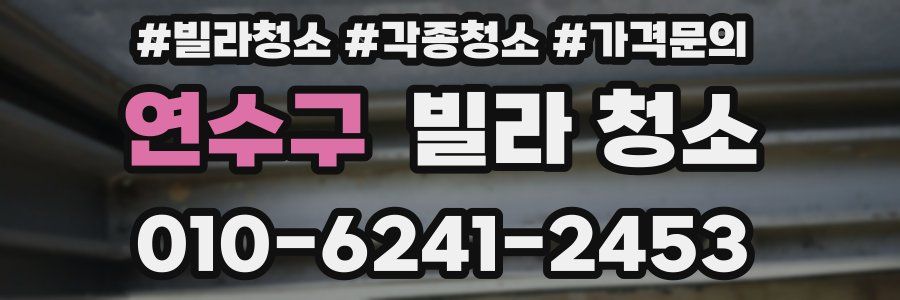 연수구 빌라 청소