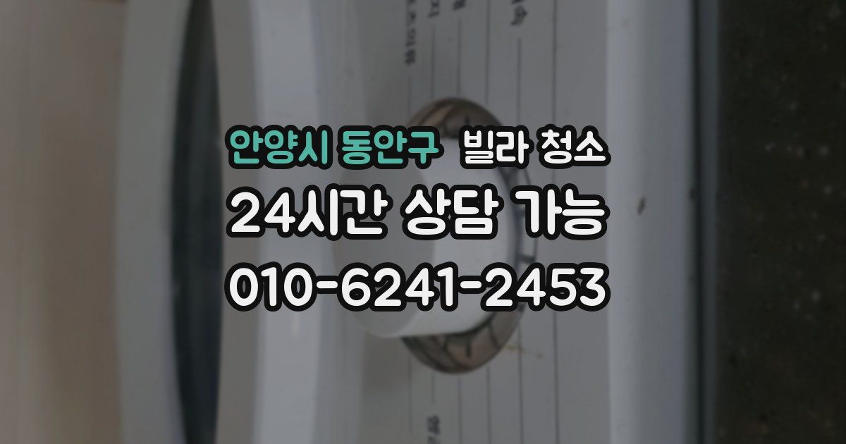 안양시 동안구 빌라 청소