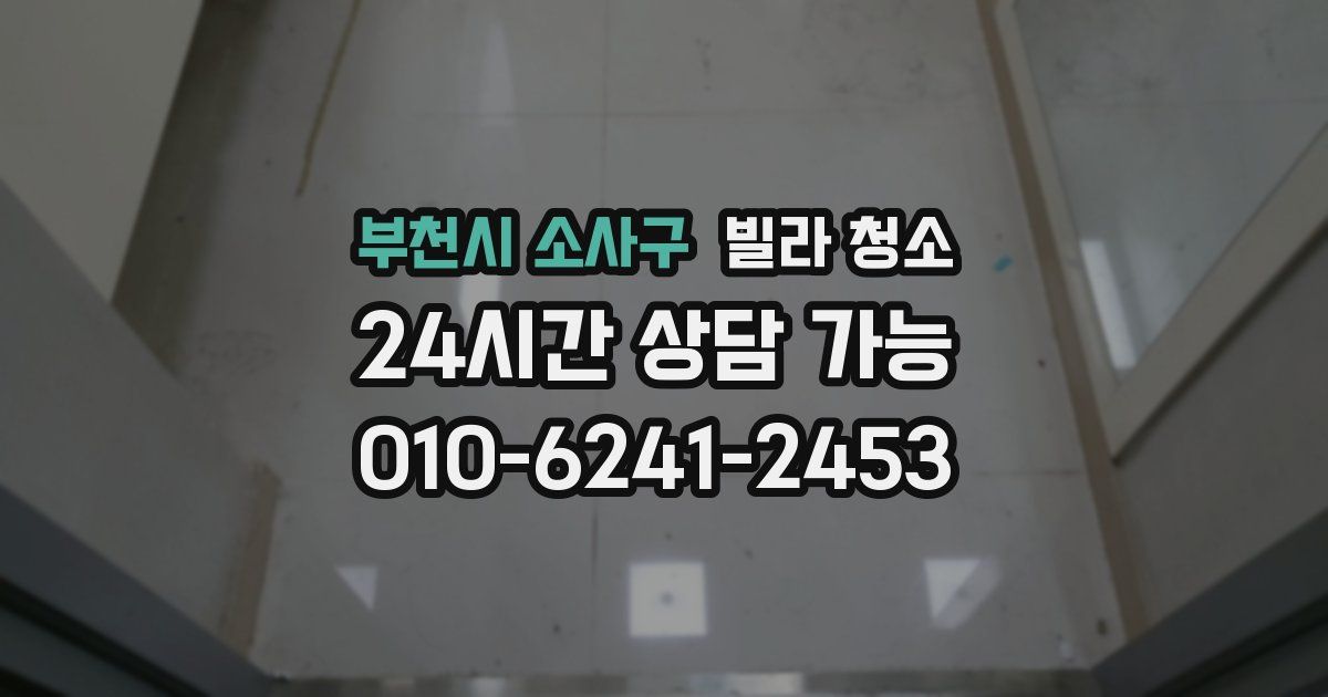 부천시 소사구 빌라 청소