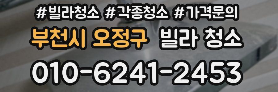 부천시 오정구 빌라 청소