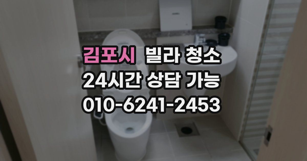 김포시 빌라 청소