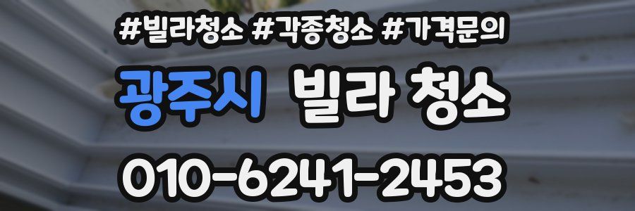 광주시 빌라 청소