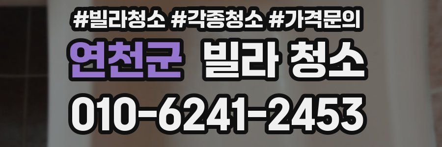 연천군 빌라 청소