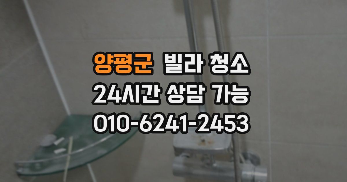 양평군 빌라 청소