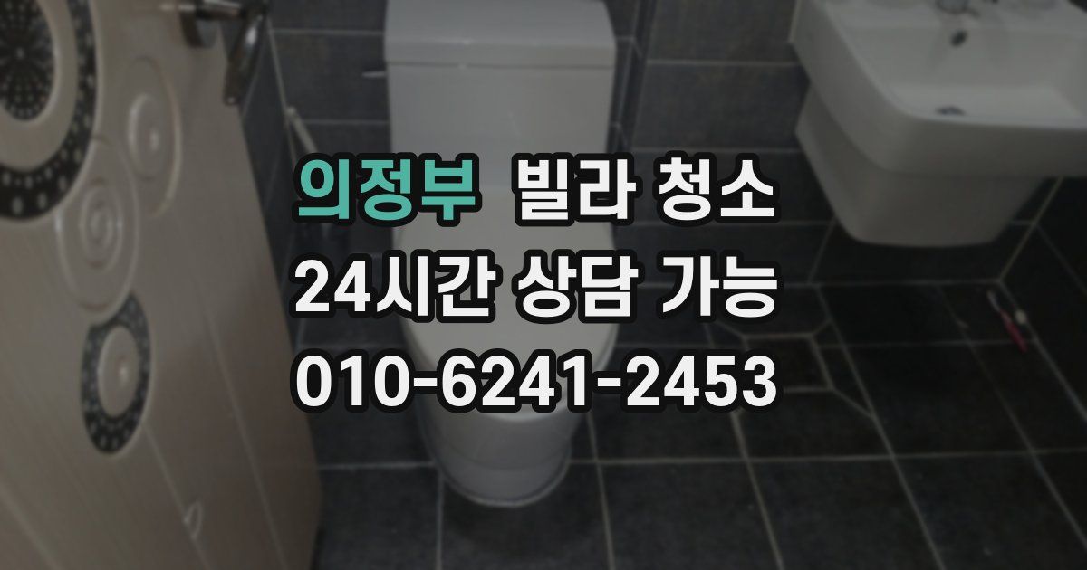 의정부 빌라 청소