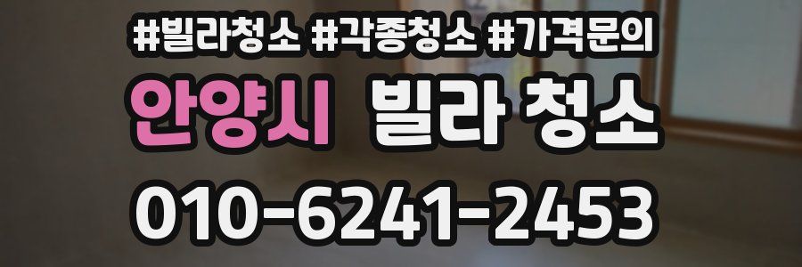 안양시 빌라 청소