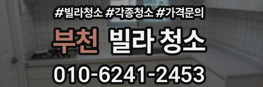 부천 빌라 청소