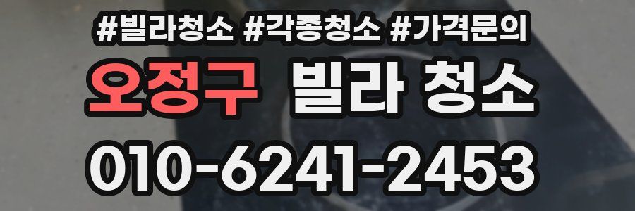 오정구 빌라 청소