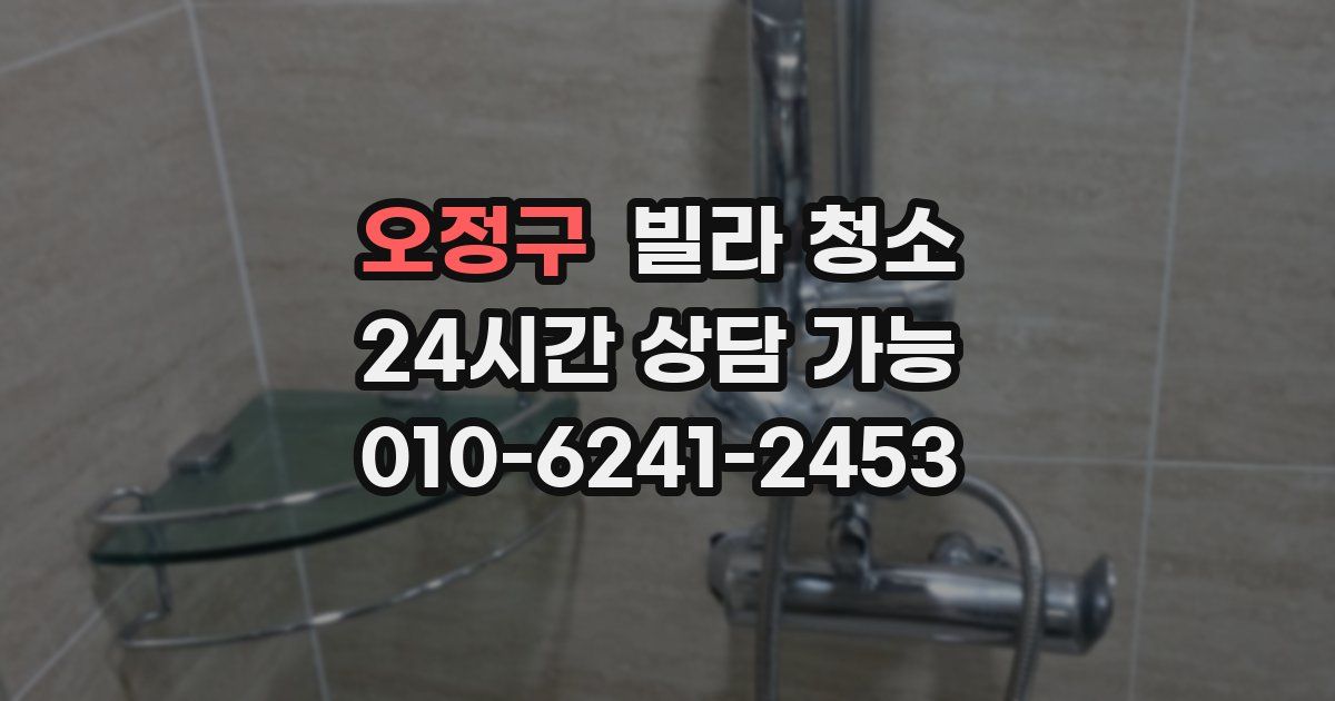 오정구 빌라 청소