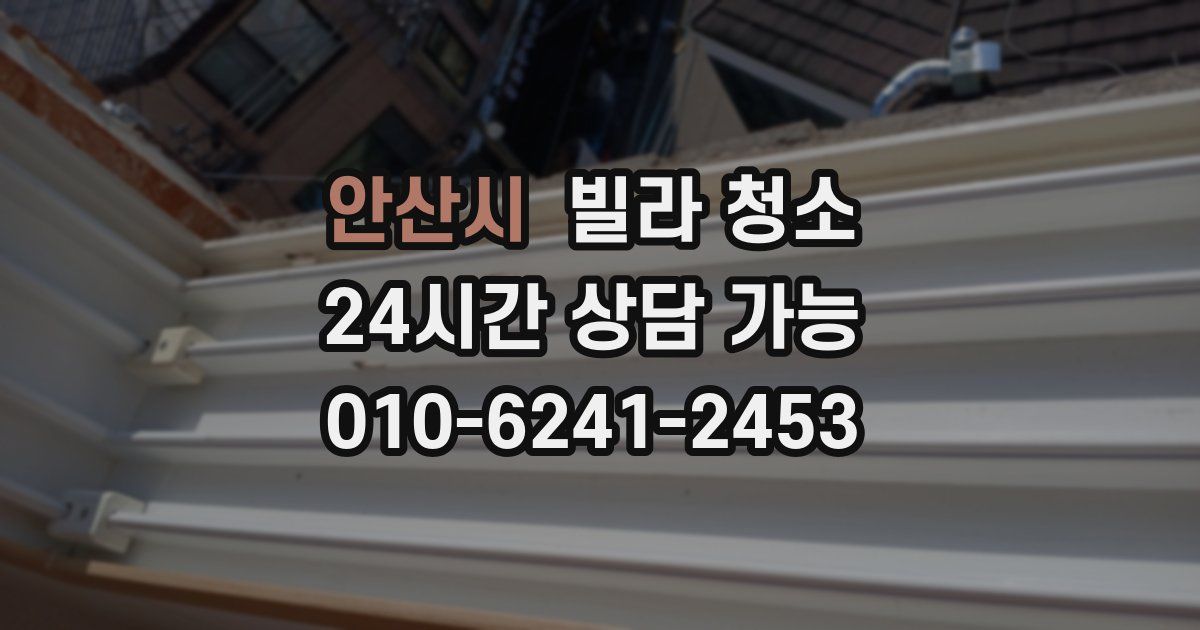 안산시 빌라 청소