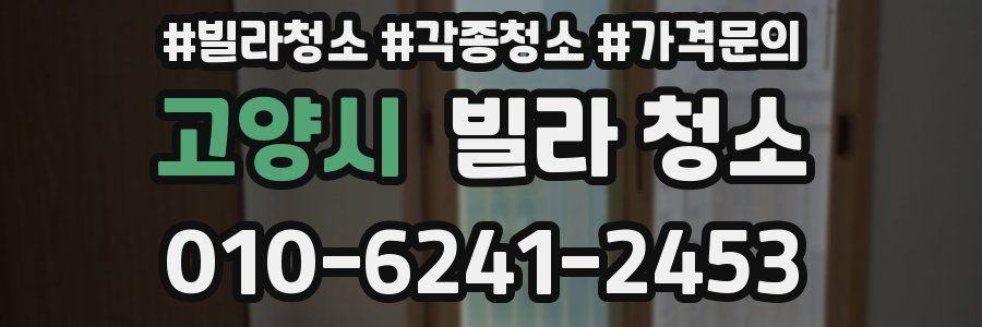 고양시 빌라 청소