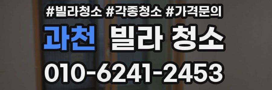 과천 빌라 청소