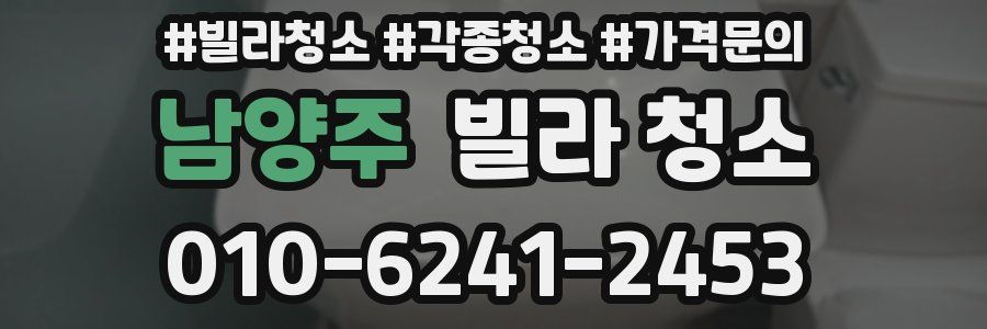 남양주 빌라 청소