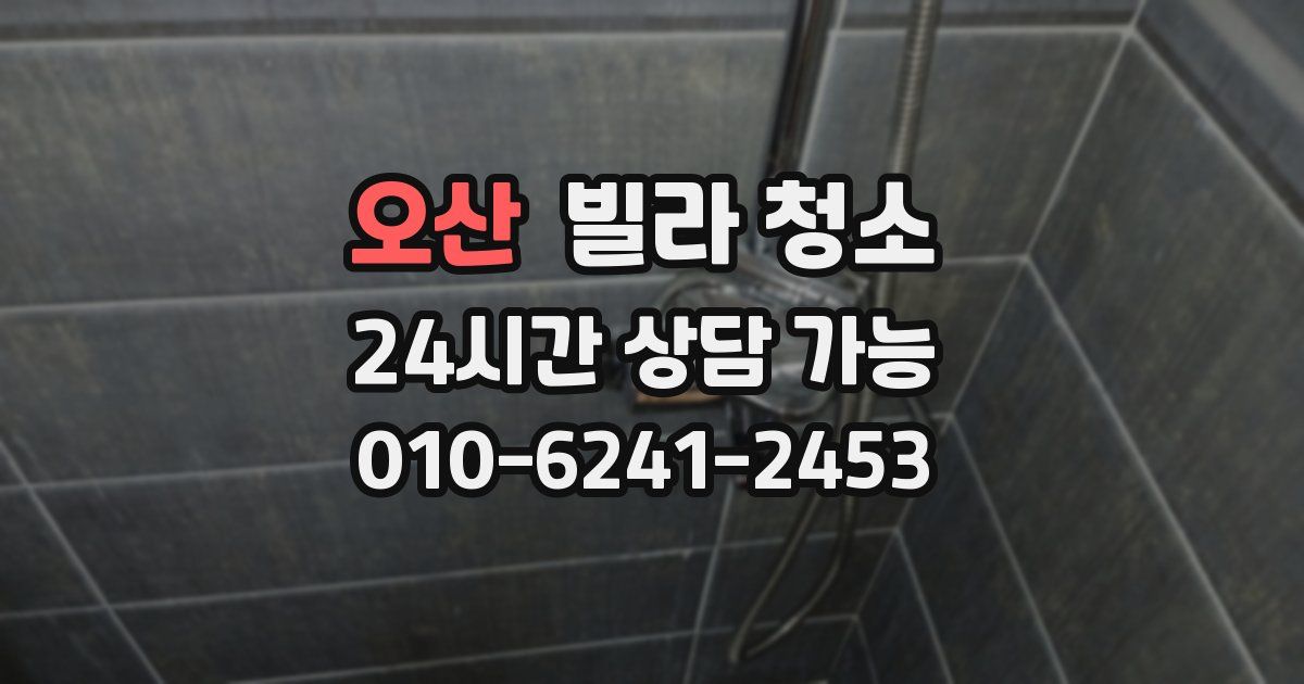 오산 빌라 청소