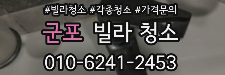 군포 빌라 청소