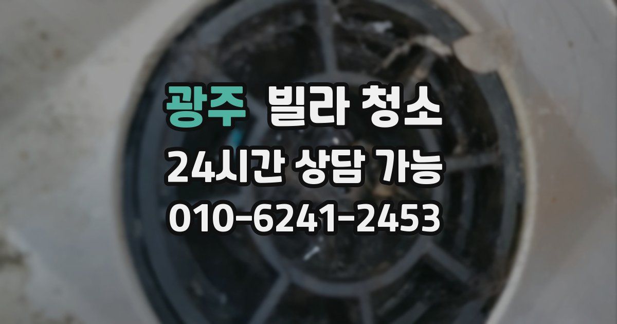 광주 빌라 청소